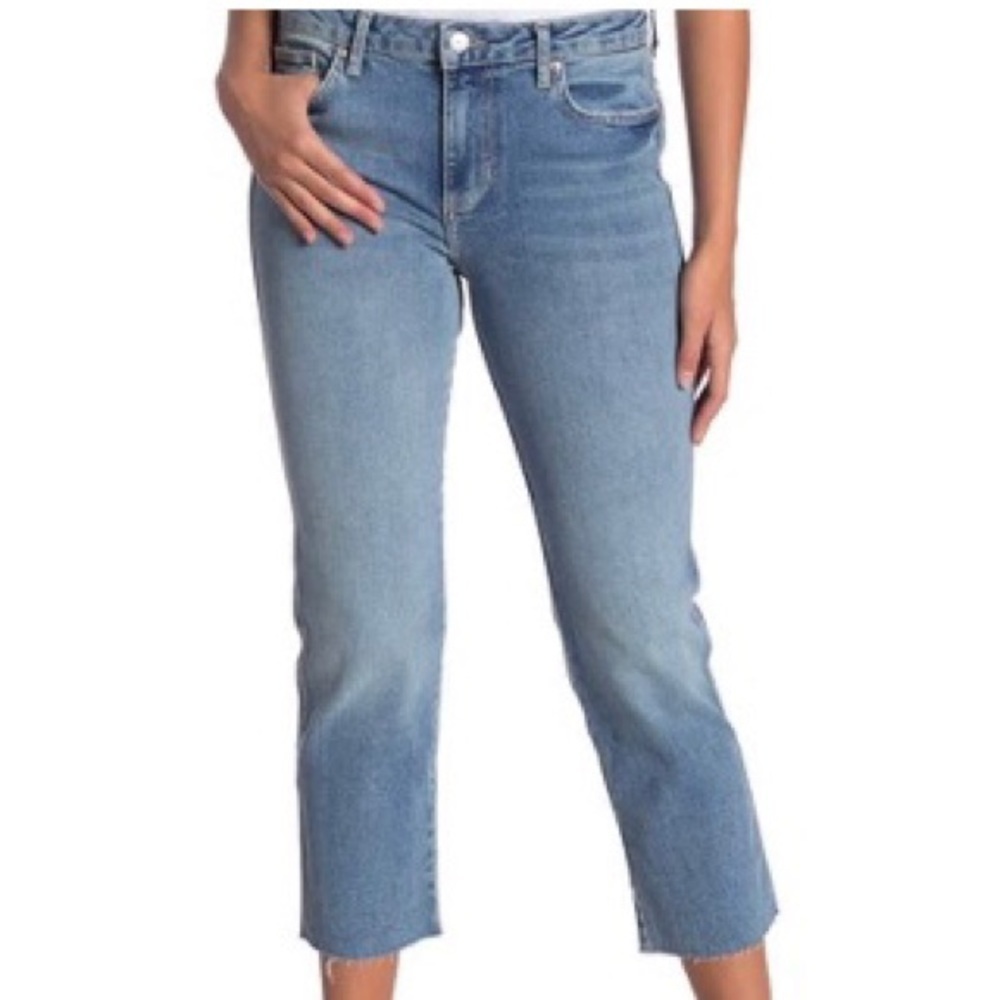 Free People High Rise Slim Fit w/ Frayed Ankle 32